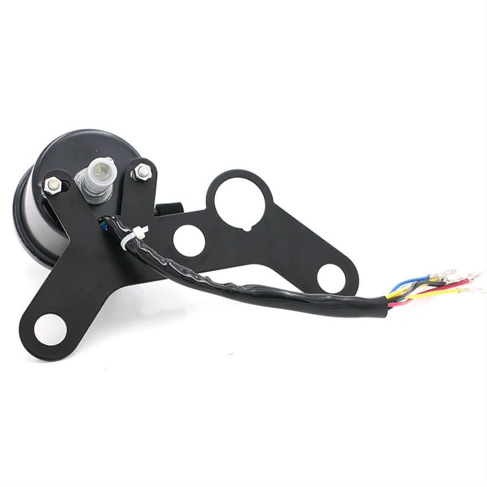 Tachimetro Digitale Black Metal Shell Moto Vintage Modifica Universale Doppio Contachilometri Tachimetro Tabella Codici Per CG125 GN CBT125