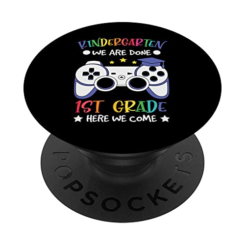 Kindergarten We Done 1st Grade Here We Come Back To School PopSockets PopGrip Intercambiabile