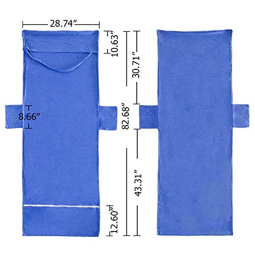 VOCOOL Chaise Lounge Pool Chair Cover Beach Towel Fitted Elastic Pocket Won't Slide - Image 5