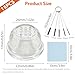 Zeiuvdy 15 Pcs 17mm Bowl with Glass Screen, 9 Honeycomb Holes Clear Glass Filters, Includes Storage Box, Cleaning Brush & Cloth – Suitable for Men, Home Life, and Coffee Lovers