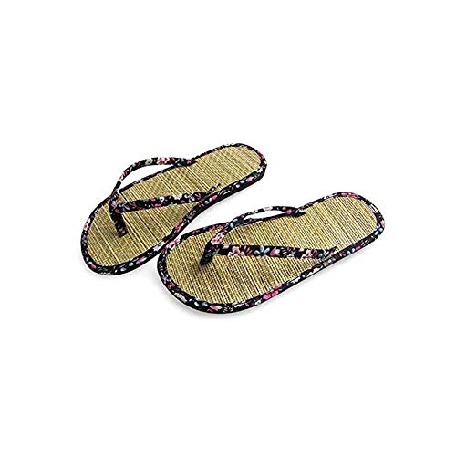 Wxyfl Unisex Männer und Frauen Leinen Bequeme Atmungsaktive rutschfeste Hausschuhe Sommer Zehen Sandalen und Leinen Hausschuhe Cover