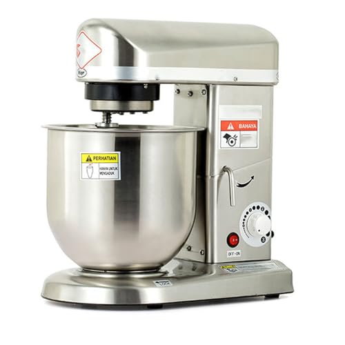 Cashwise 3-IN-1 Stand Mixer, Kitchen Electric Mixer Stainless Steel Bowl Mixer, Multi-Function Kitchen Mixer with Dough Hook, Whisk (Stainlesssteel 5L)