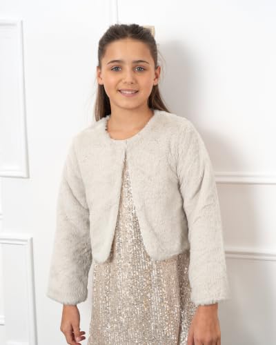 Image of BOLEROSE Girls Faux Fur Bolero Jacket