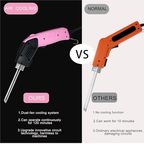 200W Air-Cooled, Electric Hot Knife - Foam Cutting Tool with Blades & Accessories Use Foam Cutter for Engraving and DIY Handmade