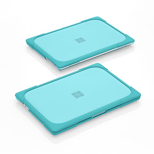 Batianda Case for 13.5 inch Microsoft Surface Laptop 5 4/3 with Alcantara Palm Rest,Heavy Duty Shockproof Protective Hard Shell Cover with Fold Kickstand & Keyboard Cover Screen Protector, Light Blue by Batianda - Image 5