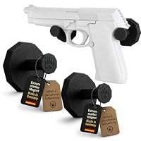 Flexonix Magnetischer Pistolenhalter für Kurzwaffen – Starker Waffenmagnet für Waffenschrank & Tresor – Universal Halterung für Pistolen – Sicher, platzsparend, Made in Germany – 2-teiliges Set