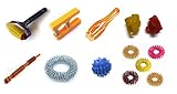 ACS/ACM Acupressure Health 8 in 1 Kit Body Roller, Palm Exerciser, Finger Massager, Sujok Rings, Spr