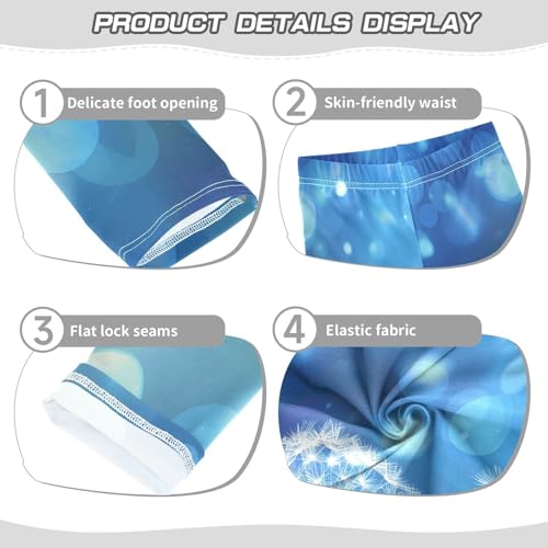 Toddler Girls Leggings Printed Yoga Pants Leggings Dandelion Blue Dot for Kids3