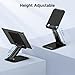 Tonmom Tablet Stand for iPad Holder, Adjustable Tablet Holder for Desk, Foldable Portable Monitor Stand Compatible with 4-16