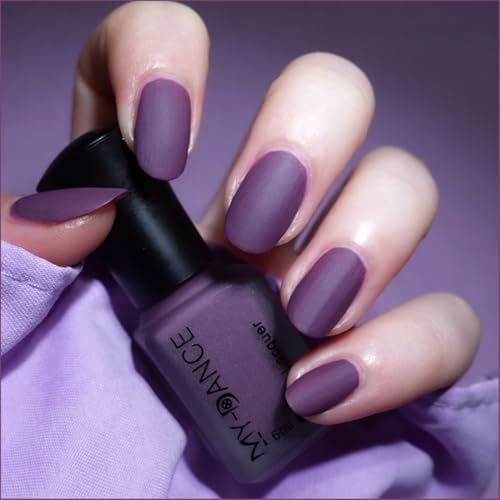 IMGDD Matte Lavender Purple Nail Polish, Quick Dry Lilac Purple