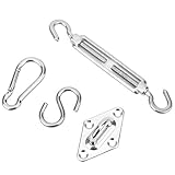 Este kit de fijación de parasol es adecuado para asegurar velas de sombra cuadradas / rectangulares / triangulares, redes de sombra, toldos, etc., ayudándole a disfrutar de las actividades al aire libre.