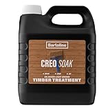 Bartoline Creosoak Oil-Based Timber Treatment for Garden Sheds, Fences & Trellis 4 l – Wood Protection & Weatherproofing