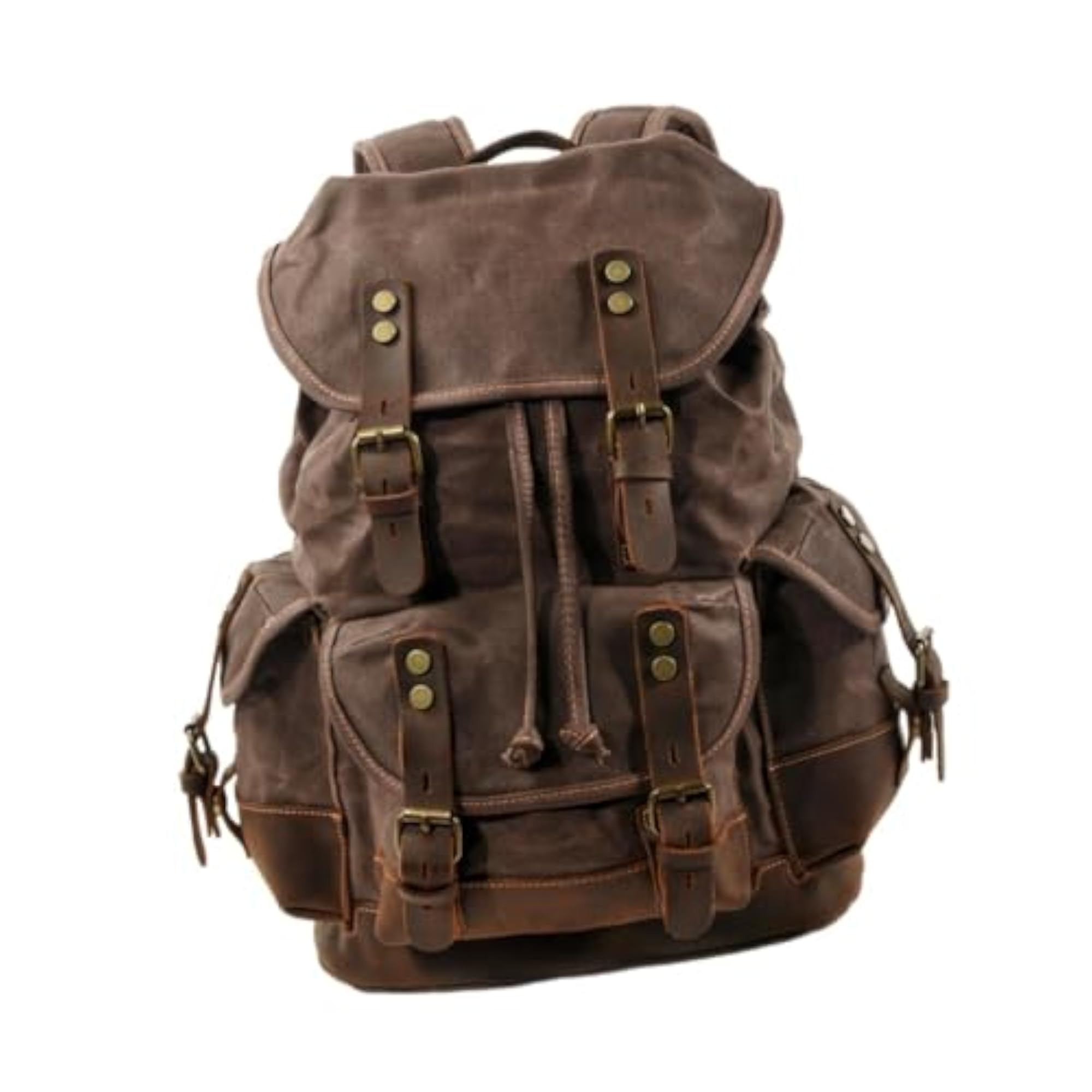 Canvas Backpack, Outdoor Portable Casual Daypack