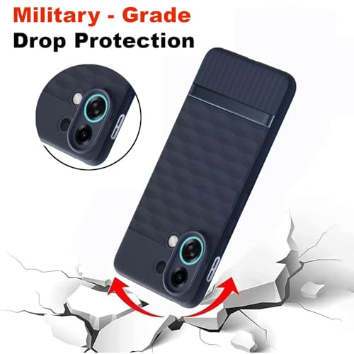 Image of Shockproof Case for Oppo K13 Turbo 5G | Full Camera Protection | TPU Flexible Back Cover for Oppo K13 Turbo 5G (Steel Blue)