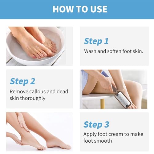 Image of Fu Store 2 Pack Foot Files Callus Remover Foot Rasp Dual Sided Foot File
