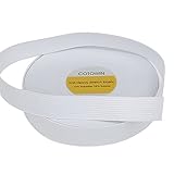 COTOWIN 3/4 Inch Wide White Heavy Stretch Knit Elastic 10 Yards