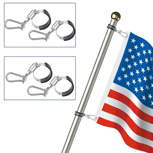 Ownmy OM-US-00414 Set Of 4 Adjustable Flagpole Clips thumb #1