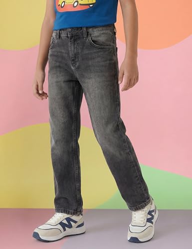 Image of Amazon Brand - Symbol Boys Cotton Baggy Fit Jeans | Casual Denim | Age 6-14 Years