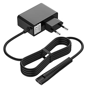 Ladekabel Netzeil Kompatibel mit Braun Rasierer Series 9 8 7 6 5 3 1, 3000S, 3040S, 390CC, 5190CC, 790CC, 760CC, 7865CC, Beard und Head Cruzer Elektrische Shaver Ladegerät 12V 0,4A Rasiererkabel