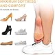 HSYTEK Ballenpolster Vorfuß – 6 Paar Silikon Bienenwabe Vorderfußpads | Wiederverwendbar | Für Schmerzlinderung, Komfort & Rutschfestigkeit in High Heels & mehr (Weiß, Standard)