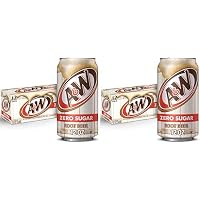 24-Pack (2ct x 12pk) 12-Oz A&W Zero Sugar Root Beer Soda
