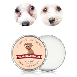 GJYC PET Pet Tear Stain Remover Balm – 1oz (30g) Natural Herbal Eye Care for Dogs and Cats – Gently Cleanses and Restores Radiant Eyes