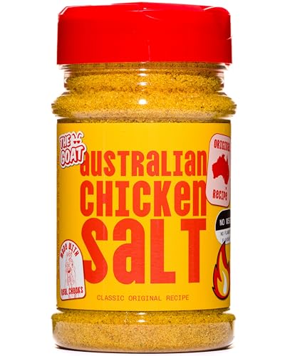 The GOAT Australian Chicken Salt - the original umami bomb for chips chicken and almost anything. Jumbo 300g Shaker. The Authentic Aussie recipe.