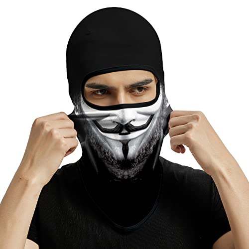 Image of Skull Full ski Mask, 3D Balaclava, UV Sun Protection,Motorcycle /Ski /Scarf /Cycling /Fishing for Men