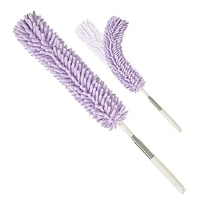 MA Lvjkes Uitschuifbare Microfiber Stofdoek, Veer Duster Telescopisch, Cobweb Duster met RVS Handgrepen en Buigbare…