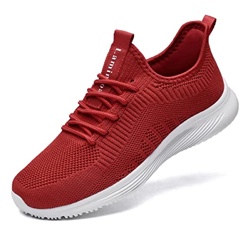 Image of Lamincoa Womens Slip On Walking Shoes Non Slip Casual Road Running Lightweight Mesh Fashion Sneakers for Gym Travel Workout