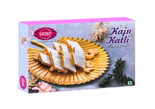 Image of Karachi Bakery Kaju Katli 200gm & Gulab Jamun 1kg, Mouth Watering Diwali Sweets, Indian Mithai, For Family, Friends on Special Occasions