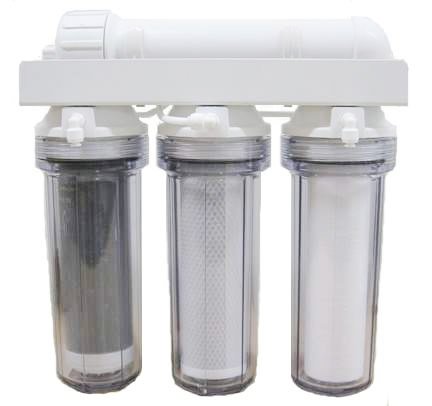 (ISO-RO4DI) 4 Stage Reef/Aquarium Deionized Reverse Osmosis Water Filter System 75 GPD