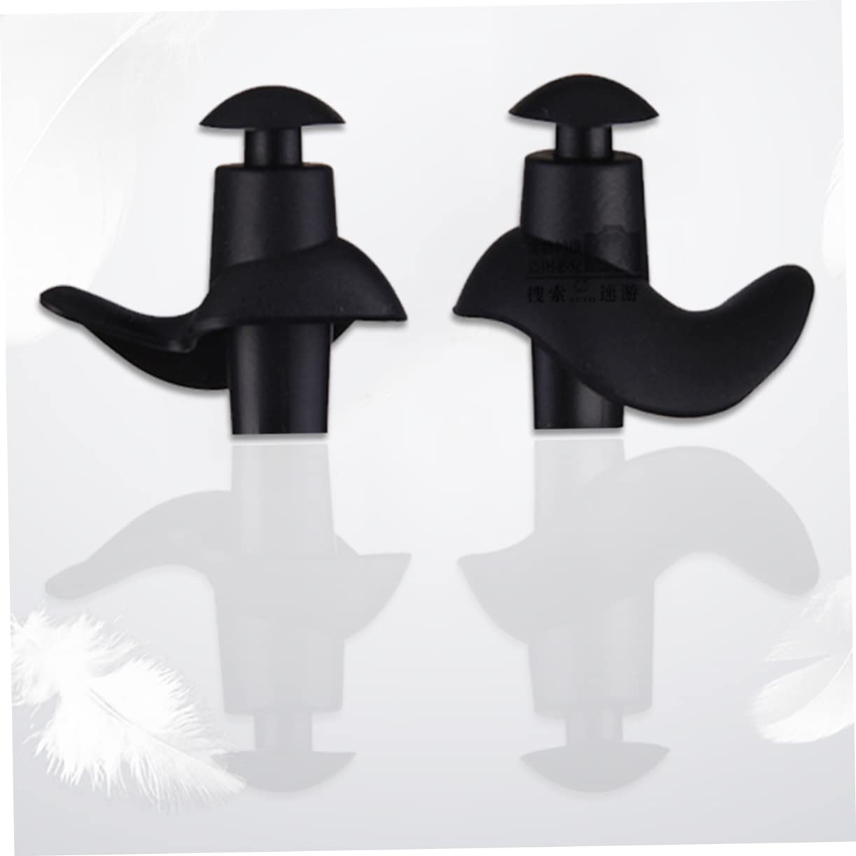 KOMBIUDA 4 Pairs Silicone Waterproof Ear Plugs for Kids Adults Swimming Earplugs for Diving Bathing Surfing