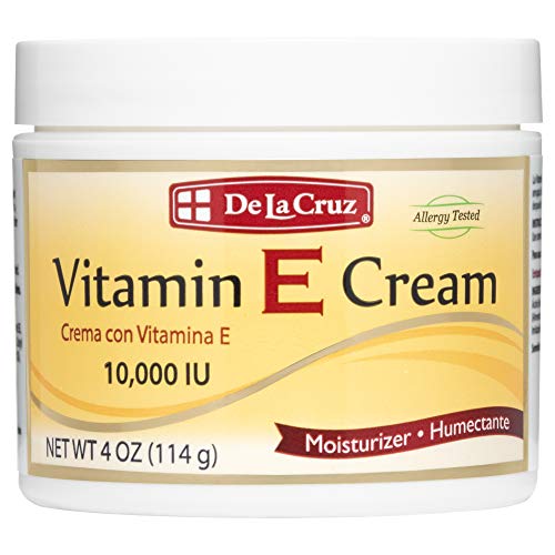 De La Cruz Vitamin E Cream Moisturizer For Face And Neck - Moisturizing Skin Care For All Skin Types - Made In Usa, 4 Oz #TOP8
