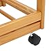 Nova Microdermabrasion Kitchen Island Cart with Storage, Rolling Side Table on Wheels with 2 Drawers, 3 Shelves, Lockable Casters for Dining Room, Bar