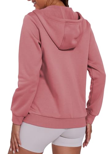 SMENG Womens Zip Up Hoodies Long Sleeve Fit Hooded Sweatshirts Fleece Lined 2026 Casual Lightweight Jacket - Image 6