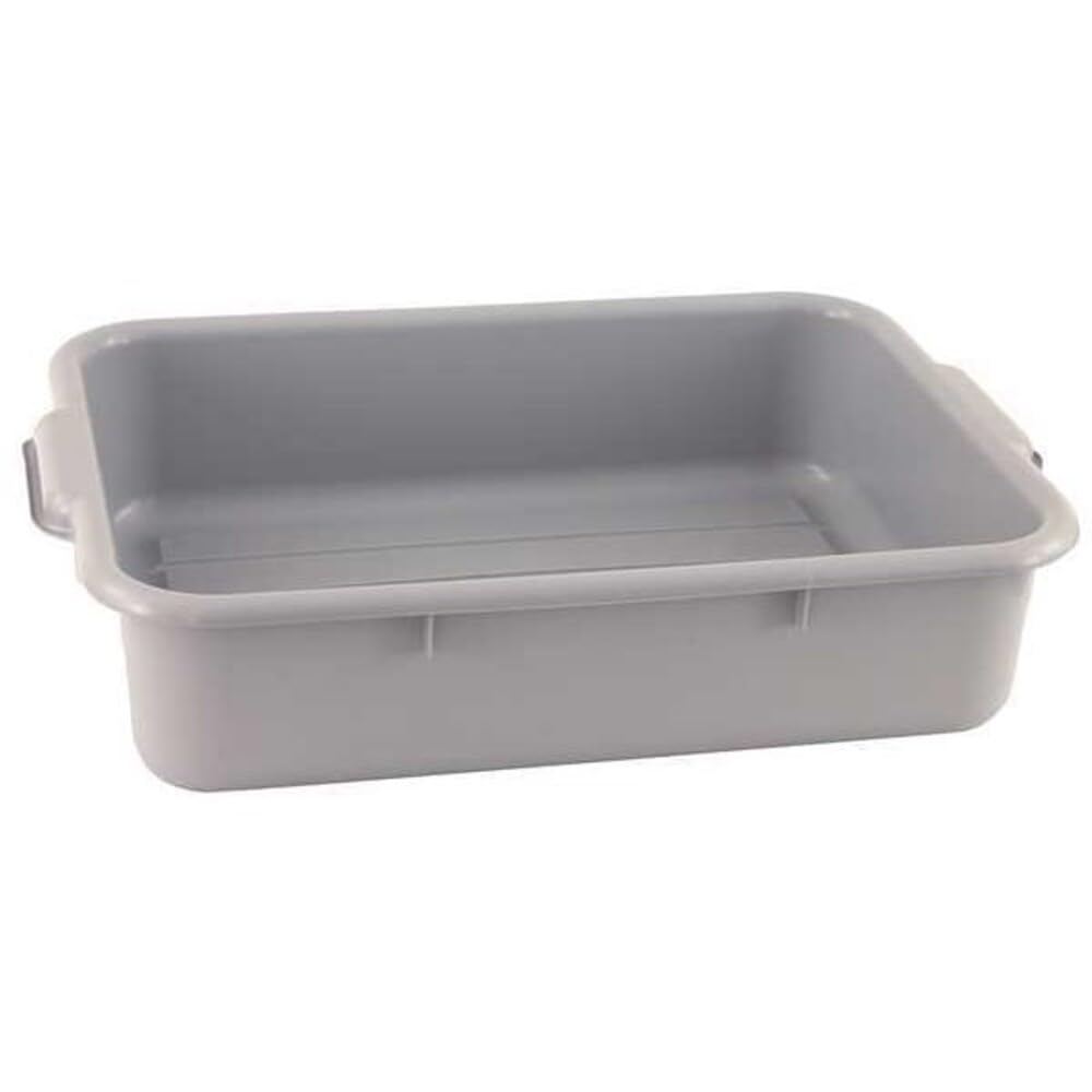 Heavy-Weight Bus Tub by CRESTWARE – 7", Plastic, Gray, Model BT7GY