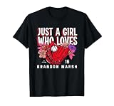 Just A Girl Who Loves Brandon Marsh Philadelphia MLBPA T-Shirt, Men, Black, Small
