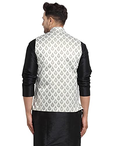 Image of ABH LIFESTYLE Men's Jacquard Stylish Nehru Jacket set.