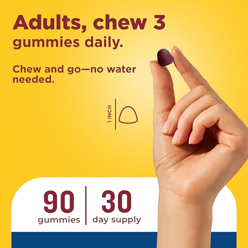 Nature Made Advanced Multivitamin Gummies for Men, 90 Gummies | Mens Multivitamin Gummies with Magnesium Citrate, Calcium & B Vitamins, Daily Nutritional Support, 30 Day Supply - image 6