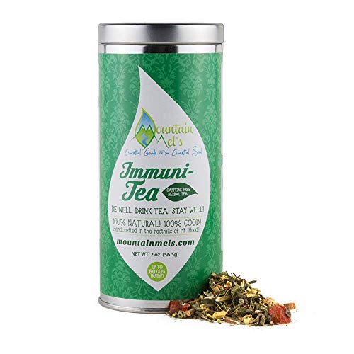 Immuni-Tea - Boosts Your Immune System and Supports Overall Health - Organic Echinacea Loose Leaf Herbal Tea - Caffeine Free Blend with Astragalus and Ginger (Up To 60 Cups)