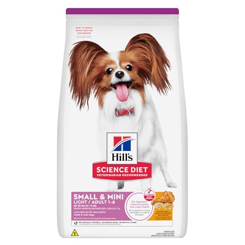 Ração Hill's Science Diet Light com Baixas Calorias Pequenos e Mini para Cães Adultos Sabor Frango 2.04kg