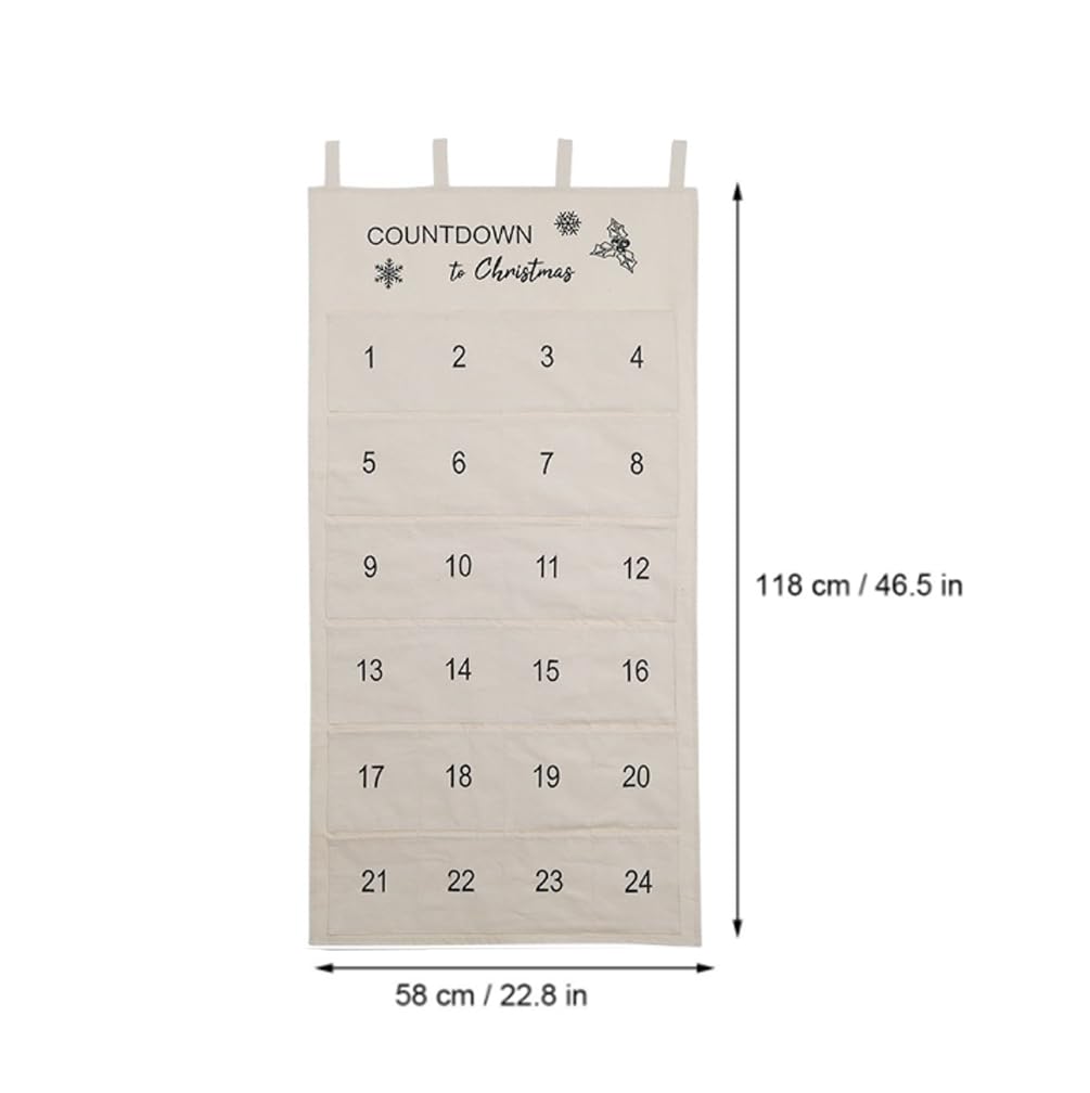 Calendrier De l'Avent à Remplir, 24 Calendrier de l'Avent Sac En Tissu