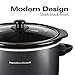 Hamilton Beach 3-Quart Slow Cooker With Dishwasher-Safe Crock & Lid, Matte Black (33231)