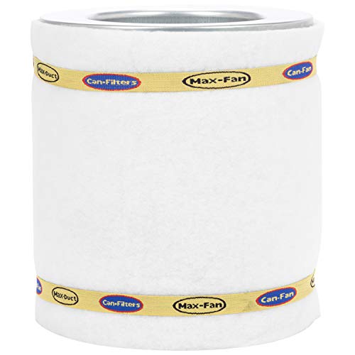 Can Filter 358621 Original 33 Carbon Air Filter Without Flange, 200 CFM, 1 Count (Pack of 1), Silver/White