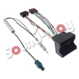  Cable Adaptador Conector ISO para autorradio para coche CITROEN C2 C3 C4 C5 C6 C8 + Adaptador fakra