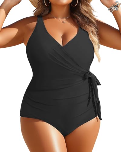 Image of Plus Size One Piece Swimsuits- Tummy Control Full Coverage Bathing Suits