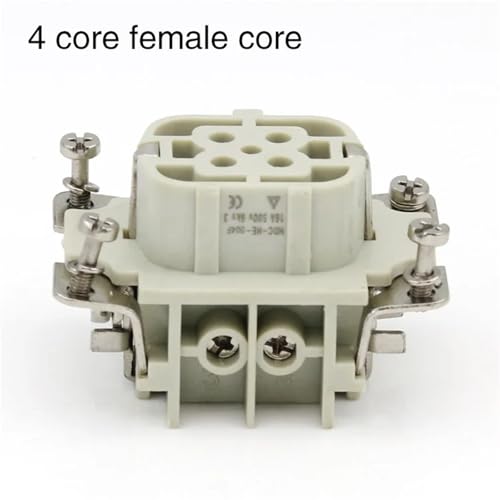Conector Rectangular 4 Female Core 16A 500V BBPGYPHV miniatura 2