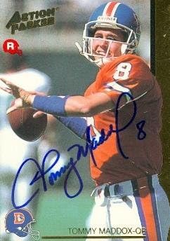 Autograph 119135 Denver Broncos 1992 Action Packed No. 32 Rookie Tommy Maddox Autographed Football Card