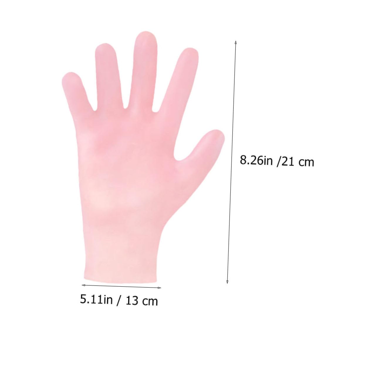 BELLIFFY Night Moisturizing Gloves Exfoliating Hand Glove for Women Anti- Care Reusable 2 Pairs Pink